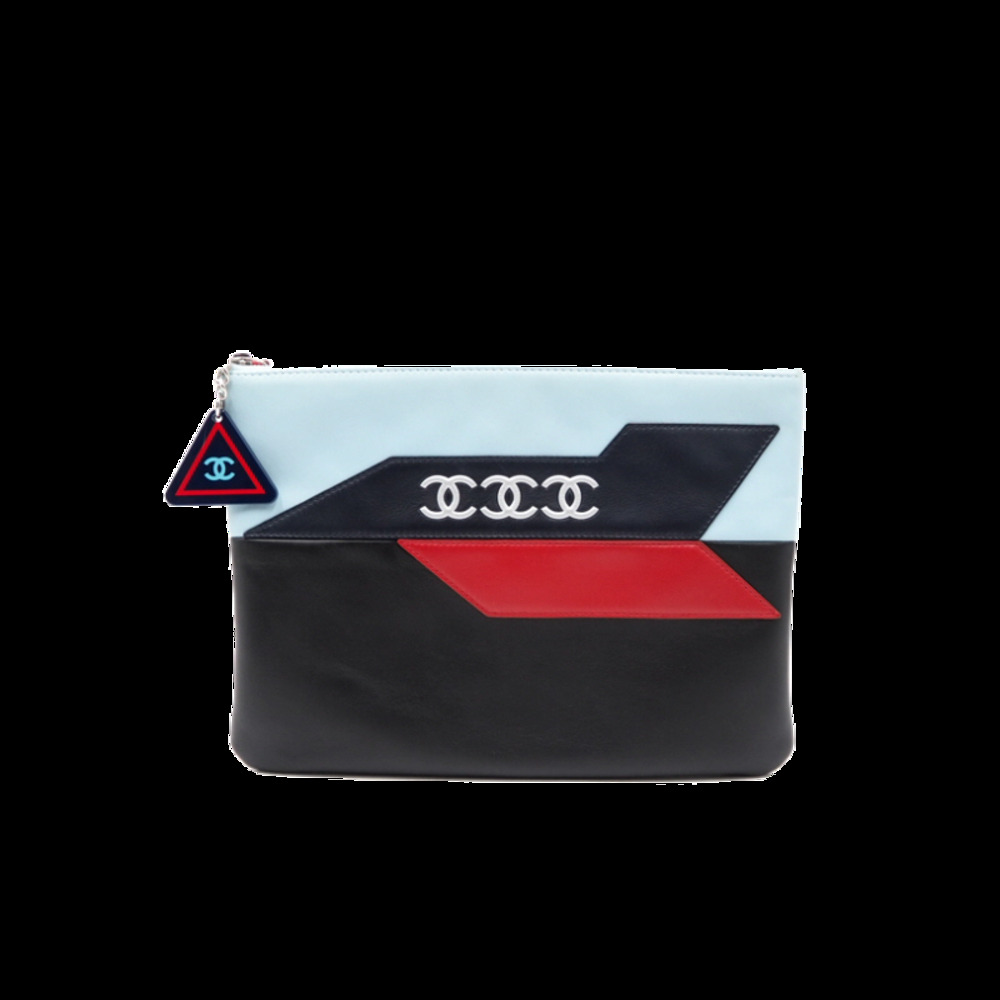 Chanel Lambskin Airline Clutch Bag #353587F53B